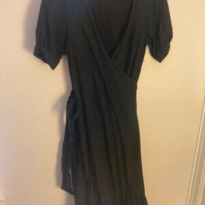 Scotch and soda linen wrap dress